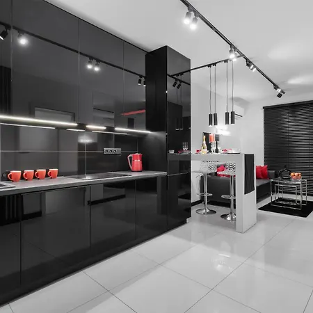 Black & White Bliss: Luksusowy Apartament Z Klimatyzacja Apartment *