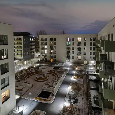 Black & White Bliss: Luksusowy Apartament Z Klimatyzacja Apartment Lodz
